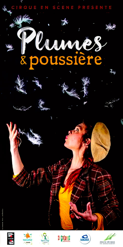 Affiche spectacle de cirque en scène Pas si bête