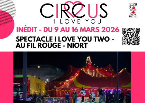 Carte postale Circus I love you Recto web